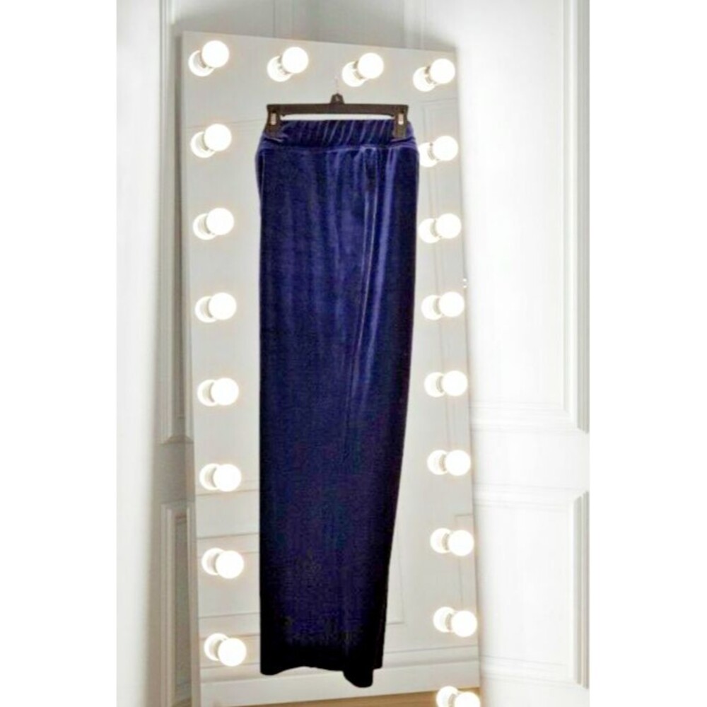Susan Graver Women's Pants Navy Blue Velour Size Petite XL Model A4551 RARE FIND